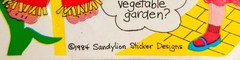 Vtg Sandylion Sticker Sheet Doll Trivia 1984 Sticker Club HTF Canada Made Rare