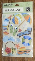 K&Company Happy Trails Water Fun Sail Boat Umbrella Beach Ball Vacation Travel