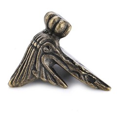 Home Corner Protector Box Decorative Zinc Alloy 42x30mm Antique Bronze