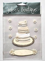 Stickopotamus JOLEE’S BOUTIQUE Sticker Collage – WEDDING CAKE – 8 pcs