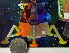 APOLLO PROGRAM Stickers(8pc) Mrs.Grossman’s•Spaceship•Moon•Flags •Card Making•