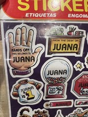 Vtg 1983 JUANA Celebrity Stickers Sealed Mark I Name Stickers LOT OF 2 SETS