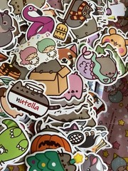 Kawaii Sakura Stationery Sticker Craft Kit Vinyl Scrapbook Animals Huge Lot