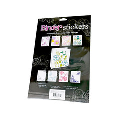 2 Packs Binder Stickers Removable Glitter Teal Blue Green Flowers Owl