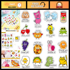 800 Punny Teacher Stickers – Motivational Rewards for Kids Classroom, Positive E