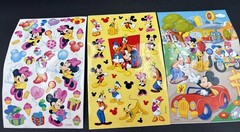 Vintage Sandylion Mickey Mouse And Friends Stickers Lot Of 3 New Maxi