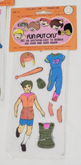 4 Vtg Stick On Girl Doll Theme 1970s Bella Fun Put Ons Sealed NOS New Lot