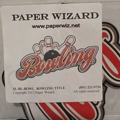 Paper Wizard Laser Die Cuts – BOWLING TITLE