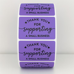 «Thank You For Supporting a Small Business» Stickers – Packaging Label sticker