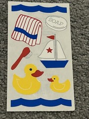 10x Frances Meyer BathBuddies Stickers Rubber Duckie Towel Soap Scrub Brush Toys