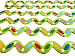 K&Company Christmas Garland Cardstock Sticker Borders 6″ Holidays Craft Trim