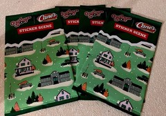 (4) New Raising Cane’s A Christmas Story Sticker Scene Packs Sealed