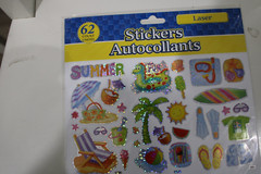 Laser Summer Beach 62PC Floaties Ice Cream Beach Chair Ball Shells Scrapbooking