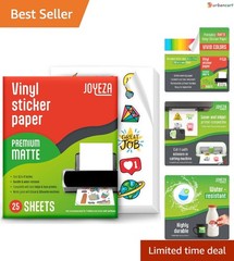 Waterproof Printable Vinyl Sheets – 25 Pack