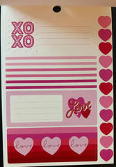 RECOLLECTIONS VALENTINE’S DAY STICKER BOOK 272 PC STICKERS 12 SHEETS ROMANCE
