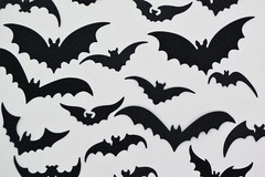22 Halloween Bat Bats Die Cut Embellishment Paper Cardstock Scrapbook Cardmaking