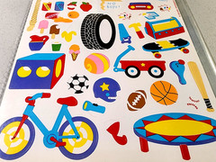 Vintage 1993 Mrs Grossmans Sticker Sheet – Kids Toys & Sweets Scrapbook NOS