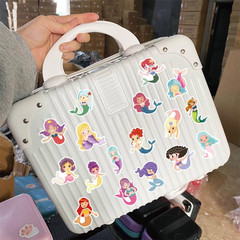 60Pcs Cute Mermaid Princess Stickers for Water Bottles, Laptops, Scrapbooks