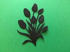 Flower/Plant die cut embellishments 8 pcs choose color 2-1/2′ x 1-3/4
