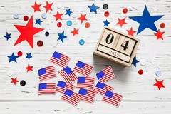 Large American Flag Stickers – Patriotic USA Decals for Parades & Events (250 Pa