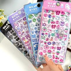 3D Puffier Sticker Sheets Adorable Small Sticker for Kid and Adult Tiny Sticker