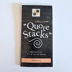 Vellum Quote Stacks Travel 48 Sheets 3″x6″ Scrapbook Embellishments Cards