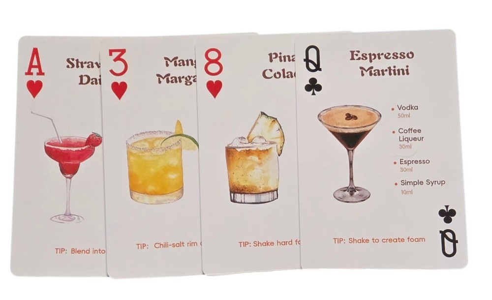 Old New Mixed Alcohol Drinks Mango Margarita Daiquiri Junk Journal Scrapbooking