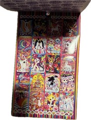 1 new Lisa Frank Sticker Book 600 Stickers 5 full page’s colorful collection