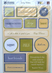 4 New Packages – Stickers Tiles Labels & Metal Accessories A Colorful Assortment