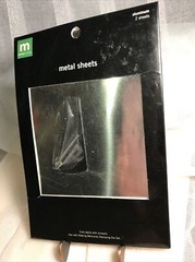 2 5×7 METAL SHEETS Aluminum by Making Memories Scrapbooking Item 23152 NEW