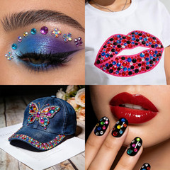 3200Pcs Self-Adhesive Gem Stickers and Rhinestones for Crafting