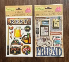 Crafter’s Square Pop Up Scrapbook Stickers – Friends