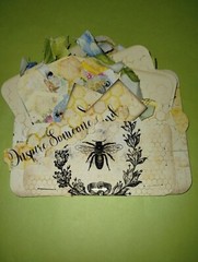 Bee loaded Pocket tags Junk Journal Scrapbook USA Seller gift