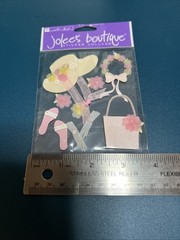 RARE Jolee’s Botique Dimensional Easter Bonnet Scrapbooking Stickers SP-JB-046