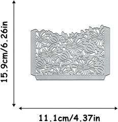 Metal Die Cuts Flower Hollow Out Greetings Card Backgrounds for Making Stamps Cu