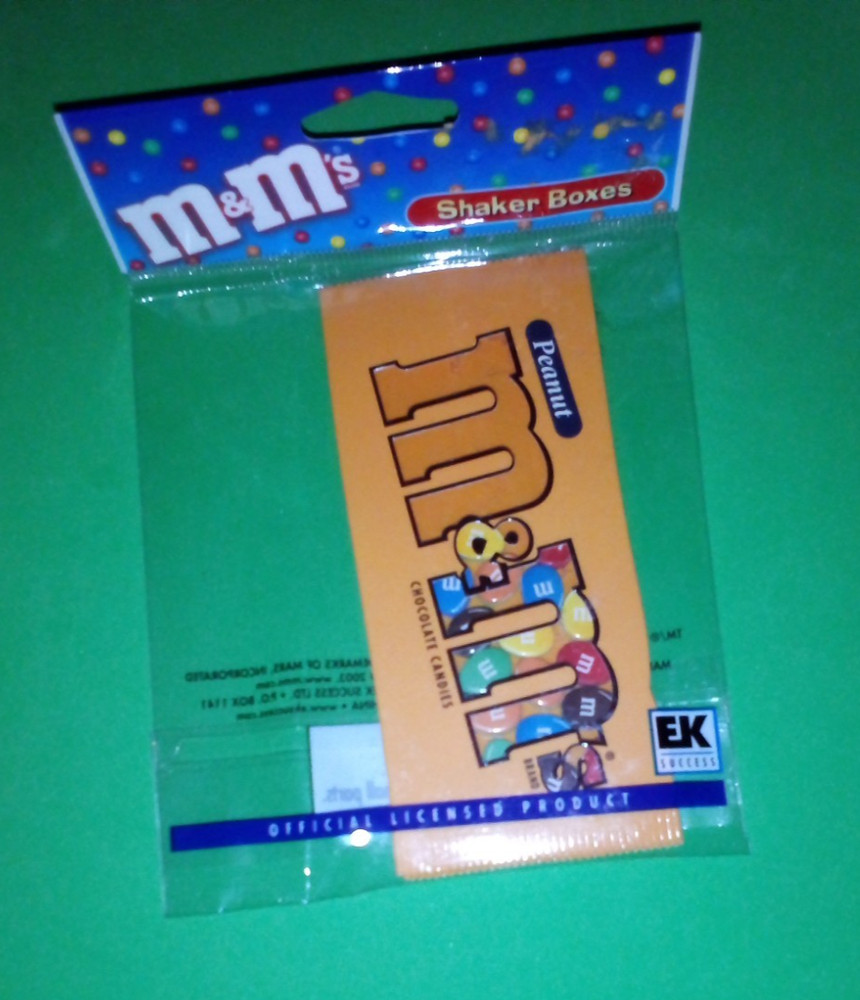 M&M’s Peanut Chocolate Candy Shaker Box EK Success Scrapbooking
