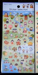 2 Japan Sticker Sheets Washi Paper PET Mt Fuji Sakura Daruma Shiba Made in Japan