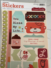 Cosmo Cricket Card Stock Stickers «Nutmeg» Best Friends Love Birds Scrapbooking