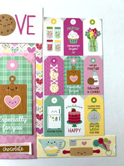 #K125- BAKE ME HAPPY MADE WITH LOVE DOODLEBUG SCRAPBOOK CARD KIT 20pcs A2 A6