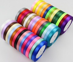 10mm Width Satin Ribbon Scrapbook Wedding Wrap Party Decor Gift Packing $2.99/3M