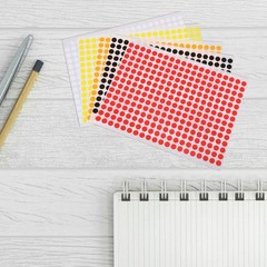 Colored Dot Stickers Self Adhesive Round Labels for Office Sorting and Packaging