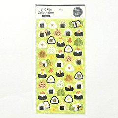 Japanese Onigiri Washi Sticker Sheet Rice Ball Bento Food Japan