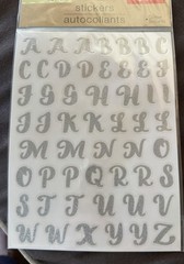 Crafter’s Corner Alphabet Glitter Brilliants