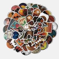 50pcs DESERT Stickers, Western Stickers, Country Stickers, Waterproof, 056