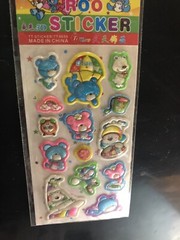 Bulk 6 Morning Glory Raa Raa Bear Roo Roo Bear Puree Bear Sticker Sheets Vintage