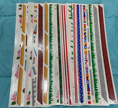 Mrs Grossman Stickers lot ** 16 Border stickers ** (see description for details)