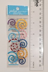 Jolee’s Funky Spirals Birthday Party Confetti Mini Pack Scrapbook Embellishments