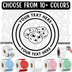 40 COOKIE 2″ CUSTOM STICKERS Bakery Food Small Business LABELS SCRATCH RESISTANT