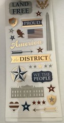 Paper House Clear Cut WASHINGTON D. C. themed sticker set~139 pcs. BNIP Nice!