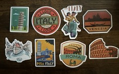 Italy Vacation Stickers Set Of 8